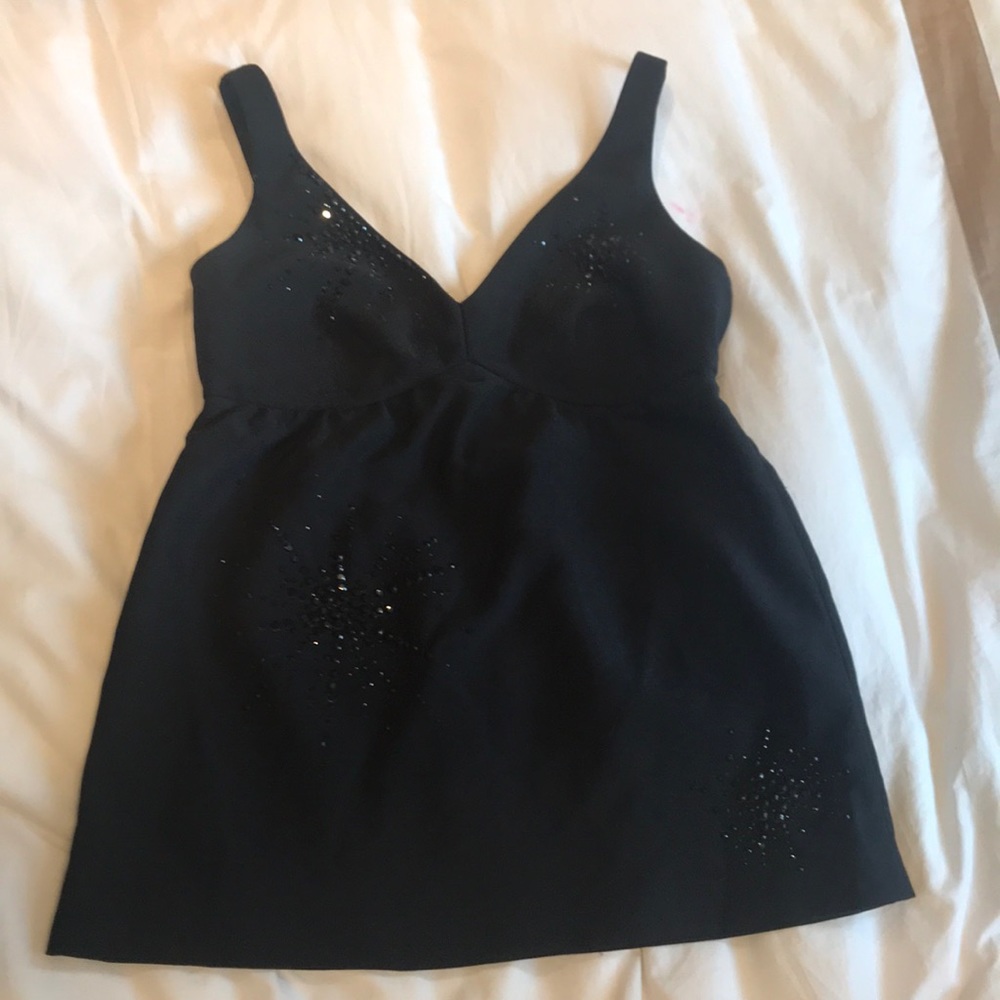 Black Karta embellished top